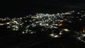 aerial view City night from the view point on top of mountain Royalty Free Stock Photo