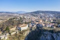 An aerial view of city of Pazin, Istria, Croatia Royalty Free Stock Photo