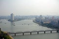 Aerial view of the city, Pyongyang, North-Korea Royalty Free Stock Photo