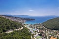 An aerial view city of Rabac, Istria, Croatia Royalty Free Stock Photo