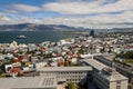Aerial view on City of Reykjavik - Iceland. Royalty Free Stock Photo