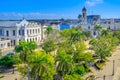 Aerial view of the city of Santiago Royalty Free Stock Photo