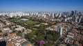 Aerial view of the city of Sao Paulo Brazil, Itaim Bibi neighborhood