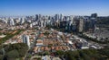 Aerial view of the city of Sao Paulo Brazil, Itaim Bibi neighborhood Royalty Free Stock Photo