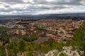 Aerial view of the city of Teruel Royalty Free Stock Photo