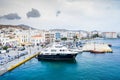 Aerial view of the city of Tinos island in Greece Royalty Free Stock Photo