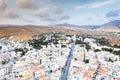Aerial view of the city of Tinos island in Greece Royalty Free Stock Photo