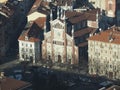 Aerial view of Turin with Gesu Nazareno (Jesus of Nazareth) chur