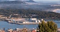 Aerial view of the city Viana do Castelo in northern Portugal Royalty Free Stock Photo