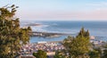 Aerial view of the city Viana do Castelo in northern Portugal Royalty Free Stock Photo