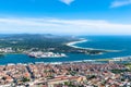 Aerial view of the City of Viana Do Castelo. Portugal. Royalty Free Stock Photo