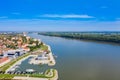 City of Vukovar on the banks of Danube river, Slavonia and Srijem regions of Croatia