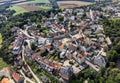Aerial view of the city of Waldenburg in Saxony Royalty Free Stock Photo