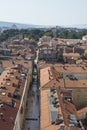 Aerial view of city Zadar, Croatia