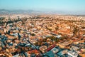 Aerial view of the cityscape of ancient city Nicosia, Cyprus