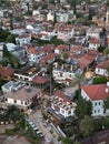 Aerial view of cityscape Antalya surrounded by buildings Royalty Free Stock Photo