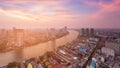 Aerial view cityscape of Bangkok Thailand