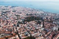Aerial view of the cityscape of City of Lisbon, Portugal Royalty Free Stock Photo