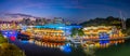 Aerial view cityscape of Clarke Quay, Singapore city skyline Royalty Free Stock Photo