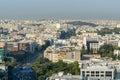 Aerial view of cityscape with crowded buildings of Athens in a sunny day in Greece Royalty Free Stock Photo