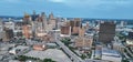 Aerial view of the cityscape of Detroit, Michigan, USA Royalty Free Stock Photo