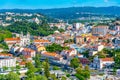 Aerial view of cityscape of Leiria, Portugal Royalty Free Stock Photo