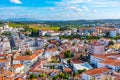 Aerial view of cityscape of Leiria, Portugal Royalty Free Stock Photo