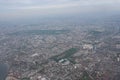 Aerial view of cityscape, London, UK