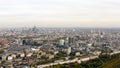 Aerial view cityscape of London urban residential neighborhood