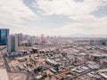 Aerial view of a cityscape with a lot of buildings in Las Vegas, Nevada, USA Royalty Free Stock Photo