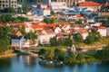 Aerial View, Cityscape Of Minsk, Belarus Royalty Free Stock Photo