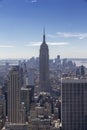 Aerial view cityscape of modern city in new york