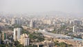 Aerial view of cityscape Mumbai surrounded by buildings