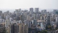 Aerial view of cityscape Mumbai surrounded by buildings