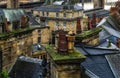 An aerial view cityscape of Newcastle Upon Tyne, England, UK Royalty Free Stock Photo