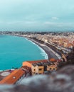 Aerial view of the cityscape of Nice, France Royalty Free Stock Photo