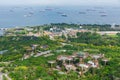 Aerial view of cityscape Singapore.