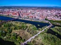 Aerial view of the cityscape of Talavera de la Reina in the city of Toledo, Spain Royalty Free Stock Photo