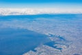 Aerial view of the cityscape of Tokyo, Kawasaki, Yokohama, Chiba area