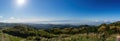 Aerial view of the cityscape from Yangmingshan National Park