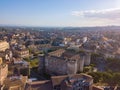 Aerial view of the Civic Museum at the Castello Ursino in Catania