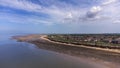 An aerial view of the cliffs at Hunstanton in Norfolk Royalty Free Stock Photo
