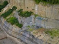Aerial view of the cliffs at Shanklin Isle of Wight, Great Britain Royalty Free Stock Photo