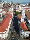 Aerial view clock tower