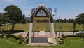 Aerial view clock tower