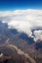 Aerial View - Clouds over Andes Mountains in Cusco