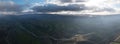 Aerial View of Clouds and Vineyards in Livermore, CAlifornia Royalty Free Stock Photo