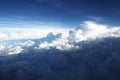 Aerial view Cloudscape Background Royalty Free Stock Photo