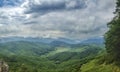 Aerial view on cloudy day