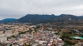 Aerial view on Coast of Alboran Sea, Buildings and Resorts in Marbella, Spain Royalty Free Stock Photo